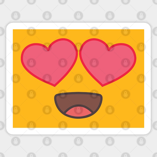 Smiling Face with Heart Eyes Emoji Sticker by wearemojis